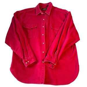 VINTAGE EDDIE‎ BAUER HEAVY BUTTON UP SHIRT SIZE XL MENS |B2